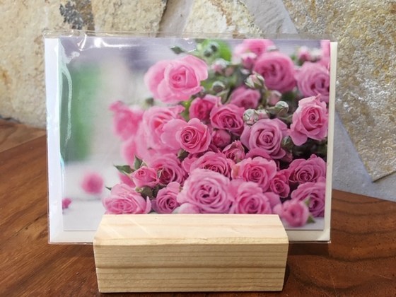 Midi-Doppelkarte Rosen